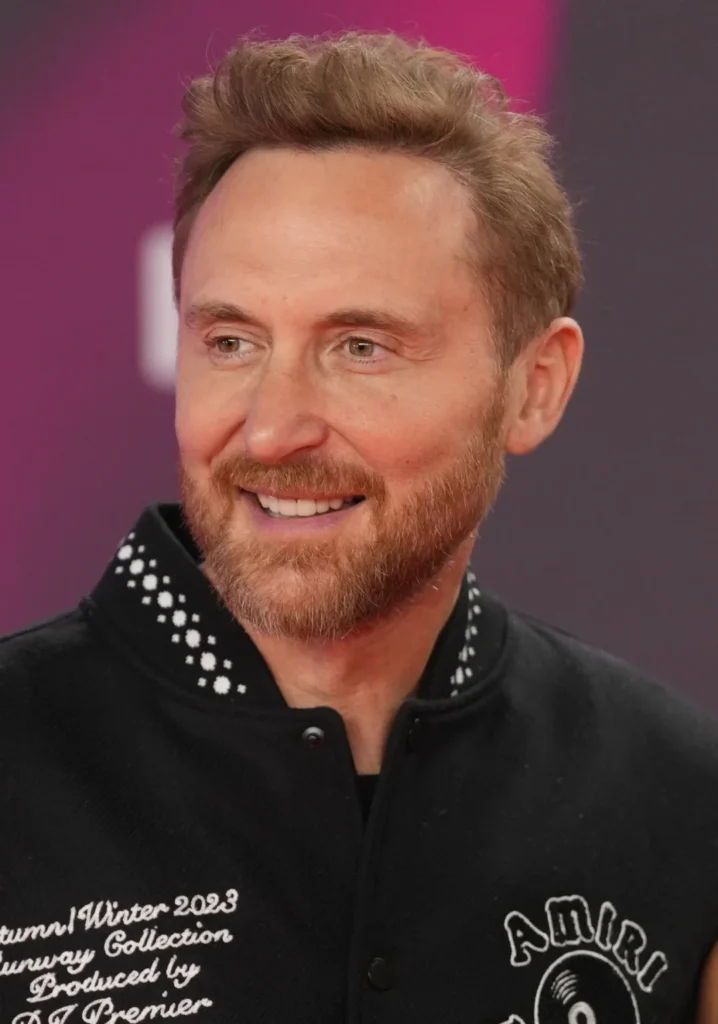 David Guetta close-up portrait 2023