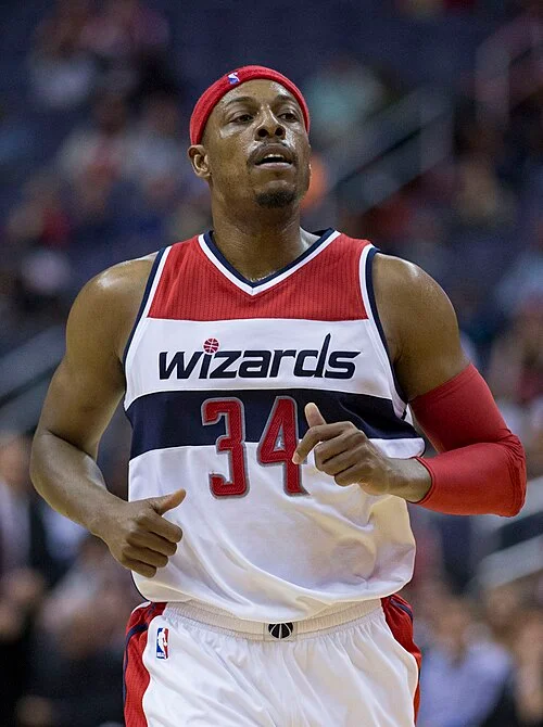 Paul Pierce in his Washington Wizards #34 jersey