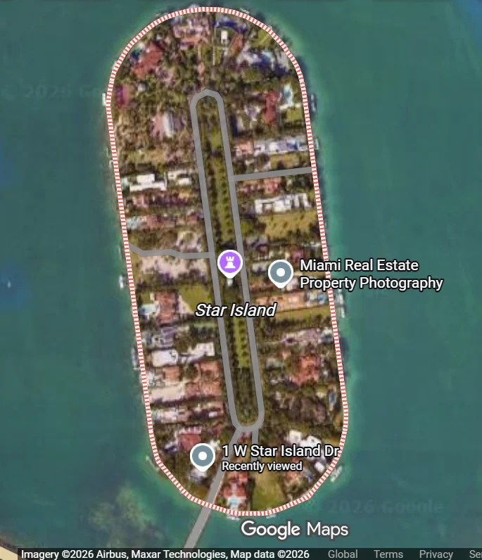 Google Map Screenshot of Star Island