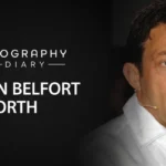 Jordan Belfort speaking at event - Biography Diary