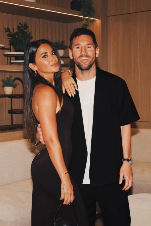 Lionel Messi with his wife Antonela Roccuzzo