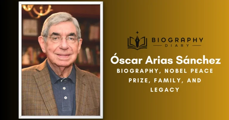 Óscar Arias Sánchez, Nobel Peace Prize laureate and two-time President of Costa Rica