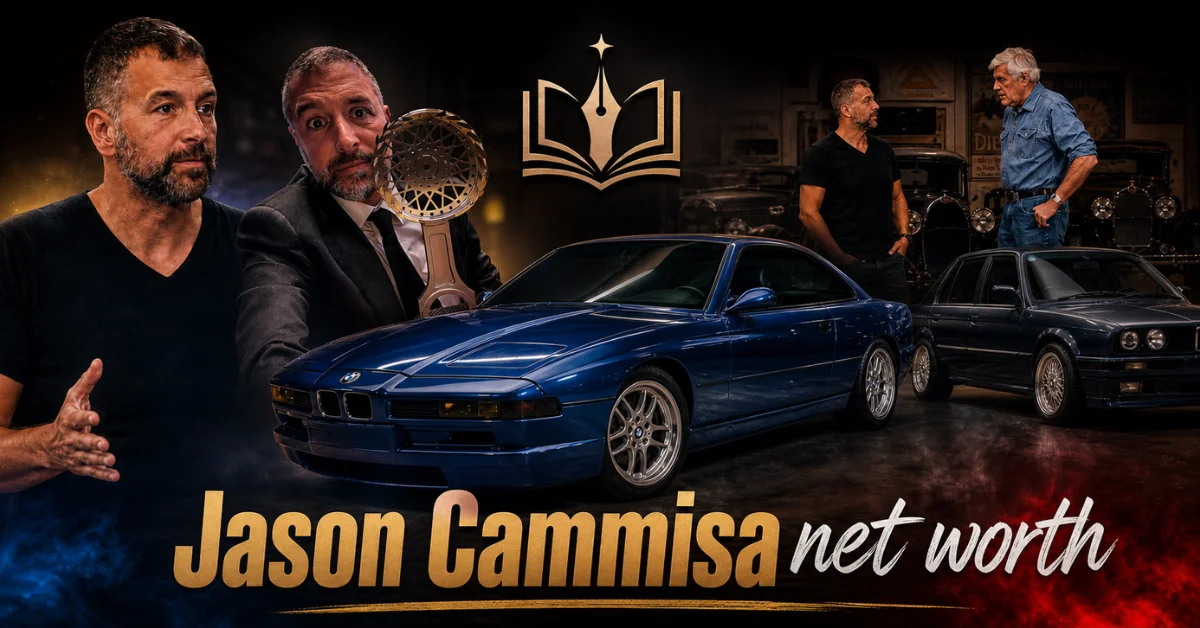 Jason Cammisa net worth analysis with dollar signs and question marks representing unverified wealth estimates