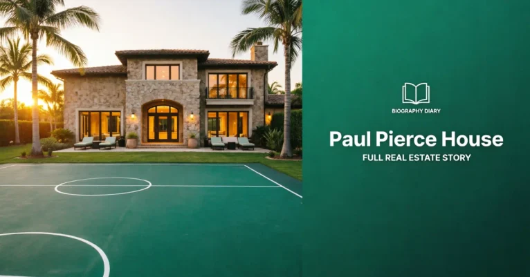 Paul Pierce house – luxury California mansion with private basketball court (illustration)