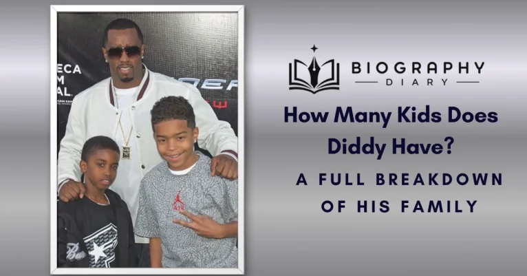 How Many Kids Does Diddy Have featured image showing Sean Diddy Combs with two of his young sons at a red carpet event