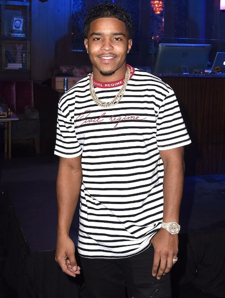 Justin Combs eldest biological son of Sean Diddy Combs at a public event
