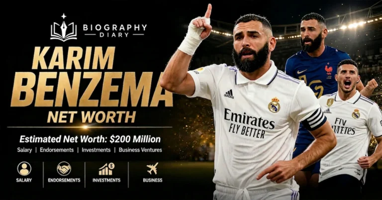 Karim Benzema net worth 2026 — estimated $200 million, salary endorsements investments and business breakdown