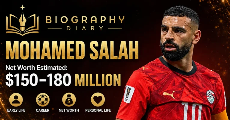 Mohamed Salah net worth 2026 — estimated $150 to $180 million from career earnings, endorsements and Trabzonspor salary