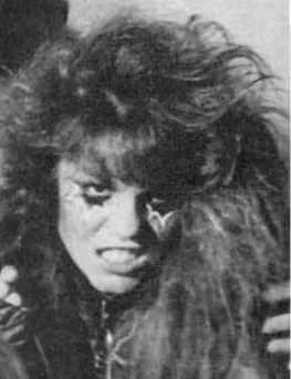 Nancy Benoit in her "Fallen Angel" wrestling manager persona, circa 1984