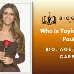 Taylor Frankie Paul in her official Bachelorette Season 22 promo holding a red rose