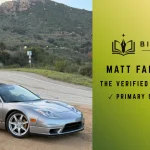 Matt Farah's Cars: The Verified Collection Audit — Biography Diary graphic featuring a silver 2005 Acura NSX parked on a mountain road.